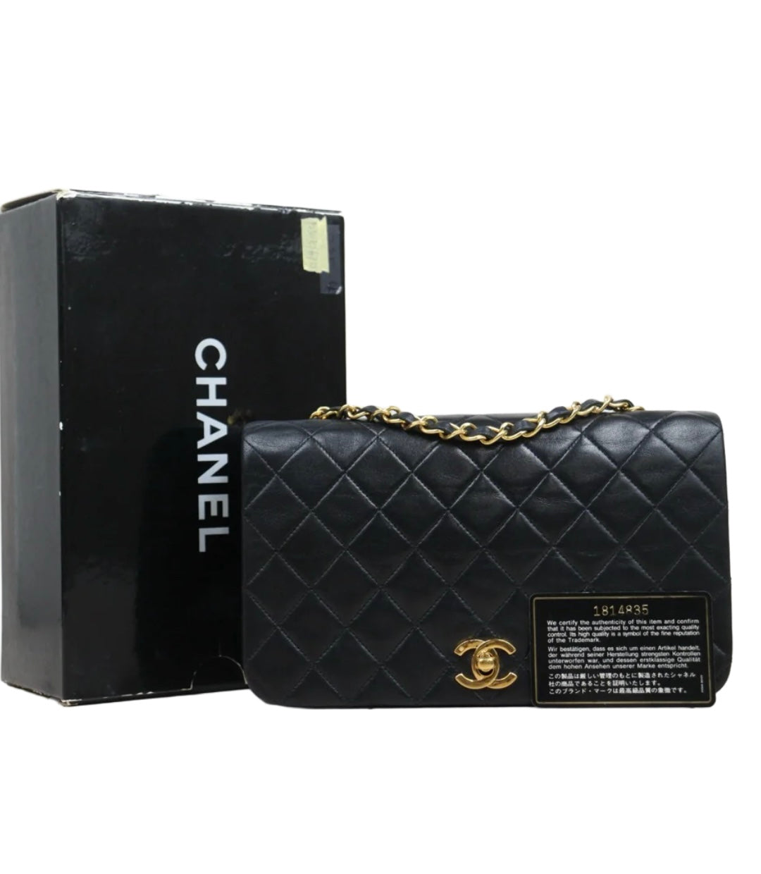 Chanel CC Quilted Full Flap - Lambskin Leather
