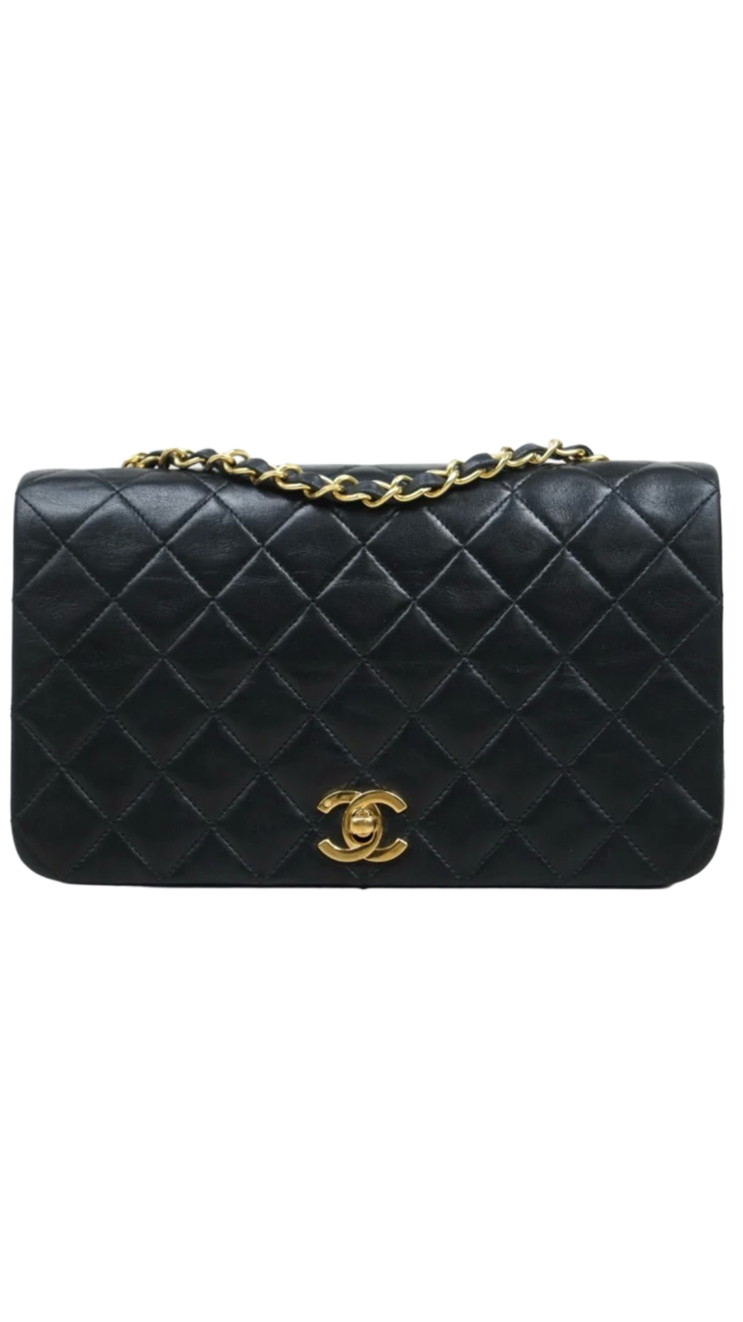 Chanel CC Quilted Full Flap - Lambskin Leather