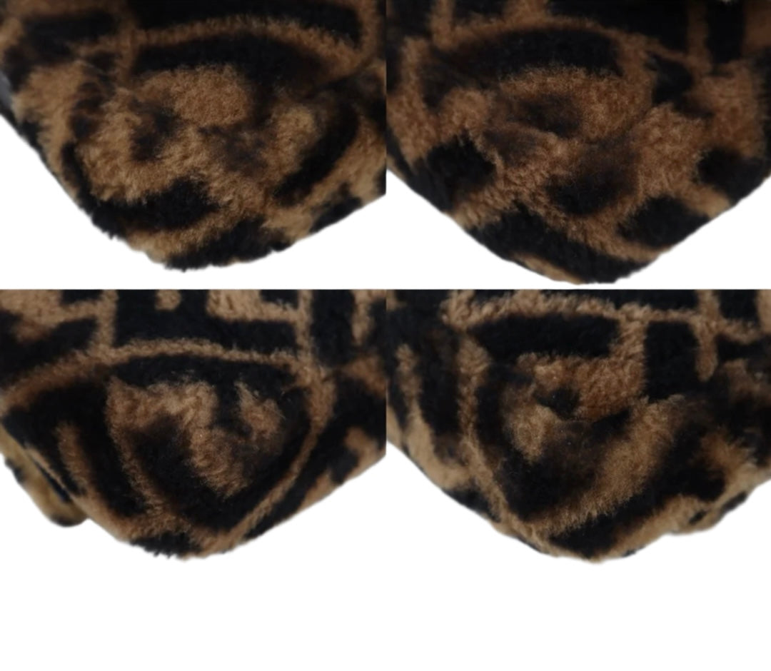 Fendi Zucca Shearling Mini Bag