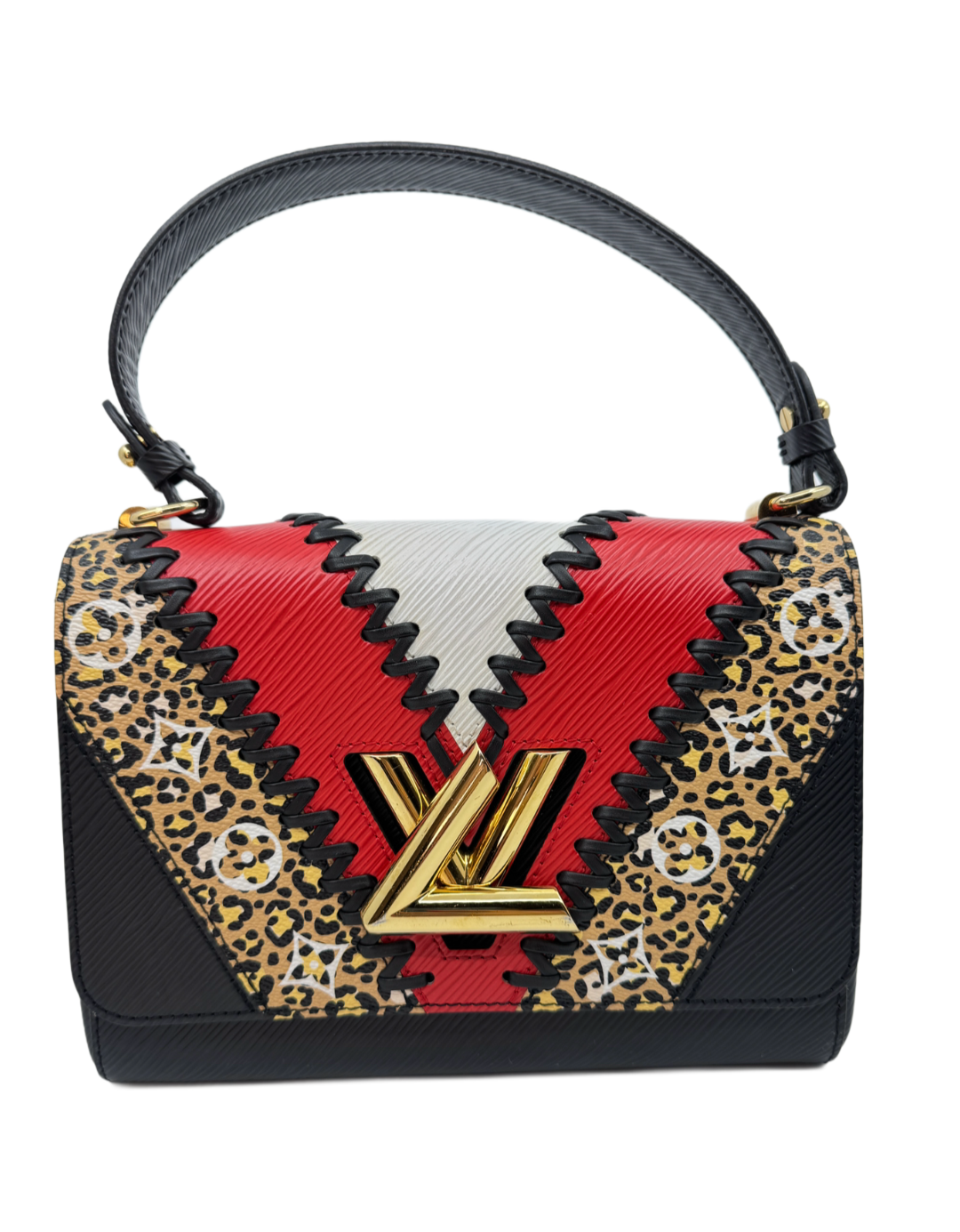 LV Twist Monogram Giant Jungle MM Red
