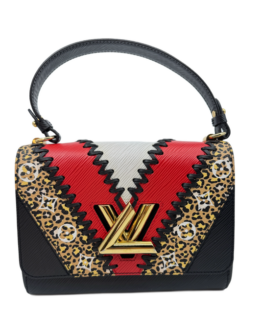 LV Twist Monogram Giant Jungle MM Red