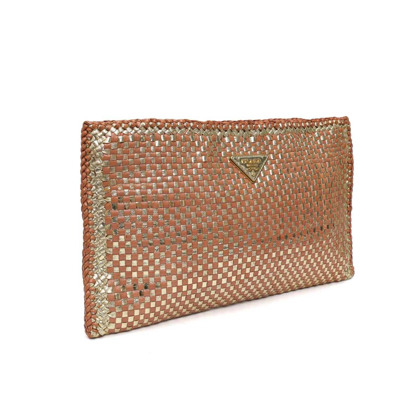Prada Intrecciato Pouch