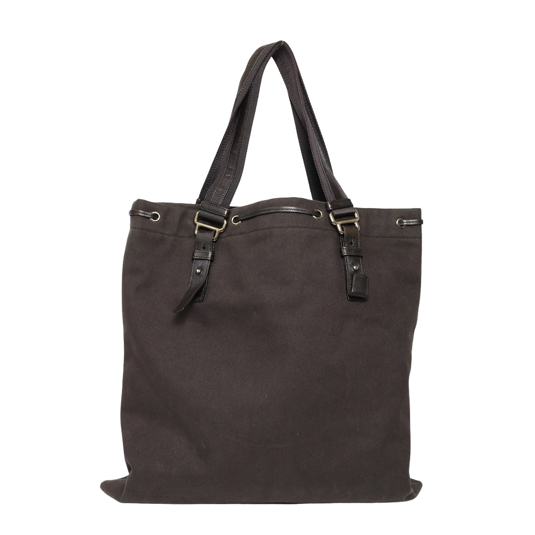 Vintage Yves Saint Laurent Kahala Canvas Tote Bag