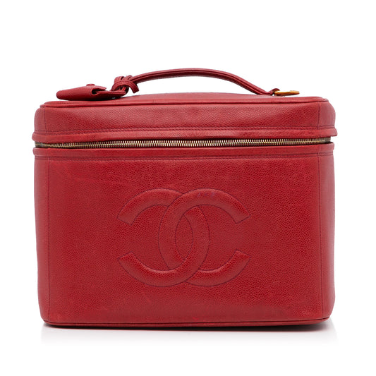 CC Caviar Vanity Bag Red -  Re-Luxury