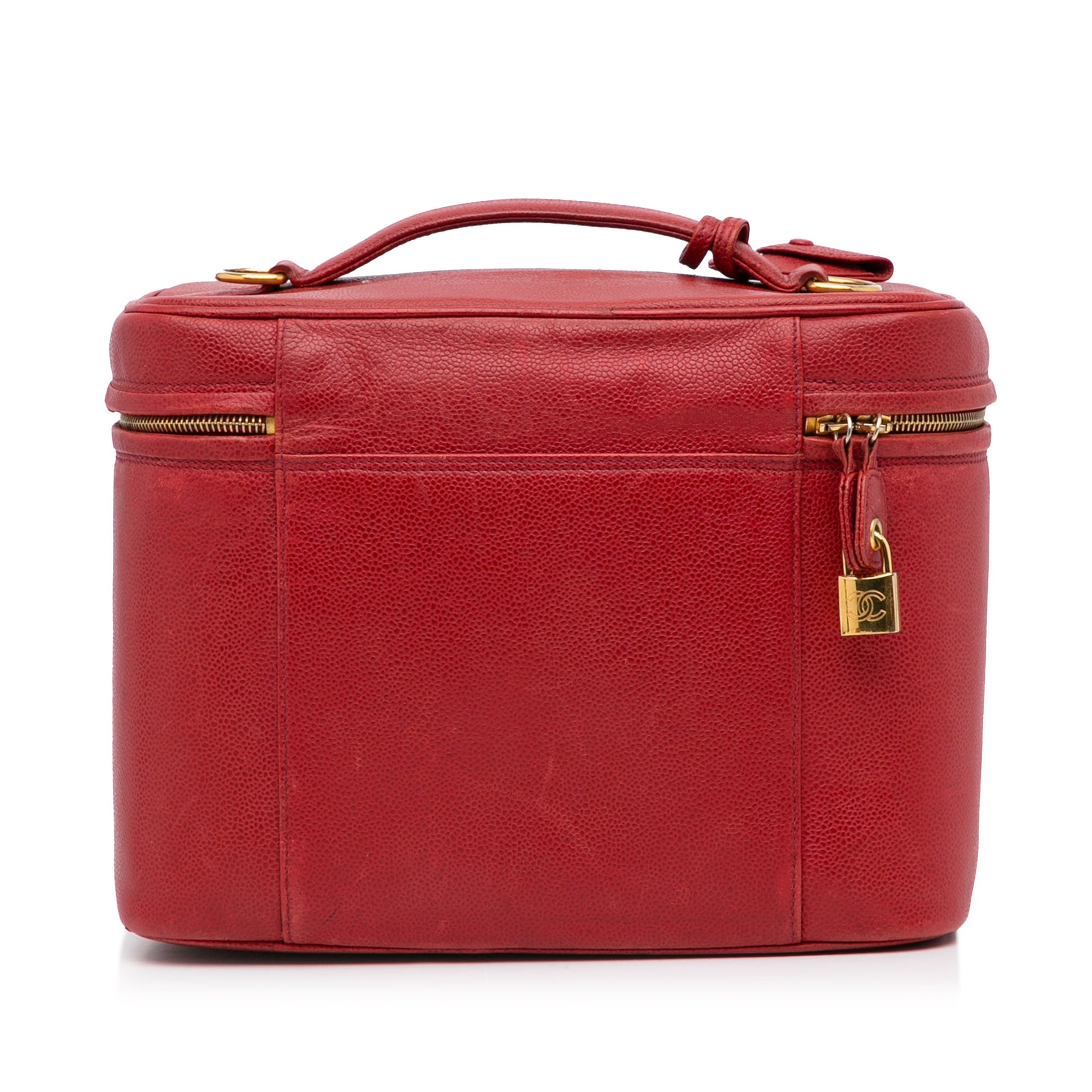 CC Caviar Vanity Bag Red -  Re-Luxury