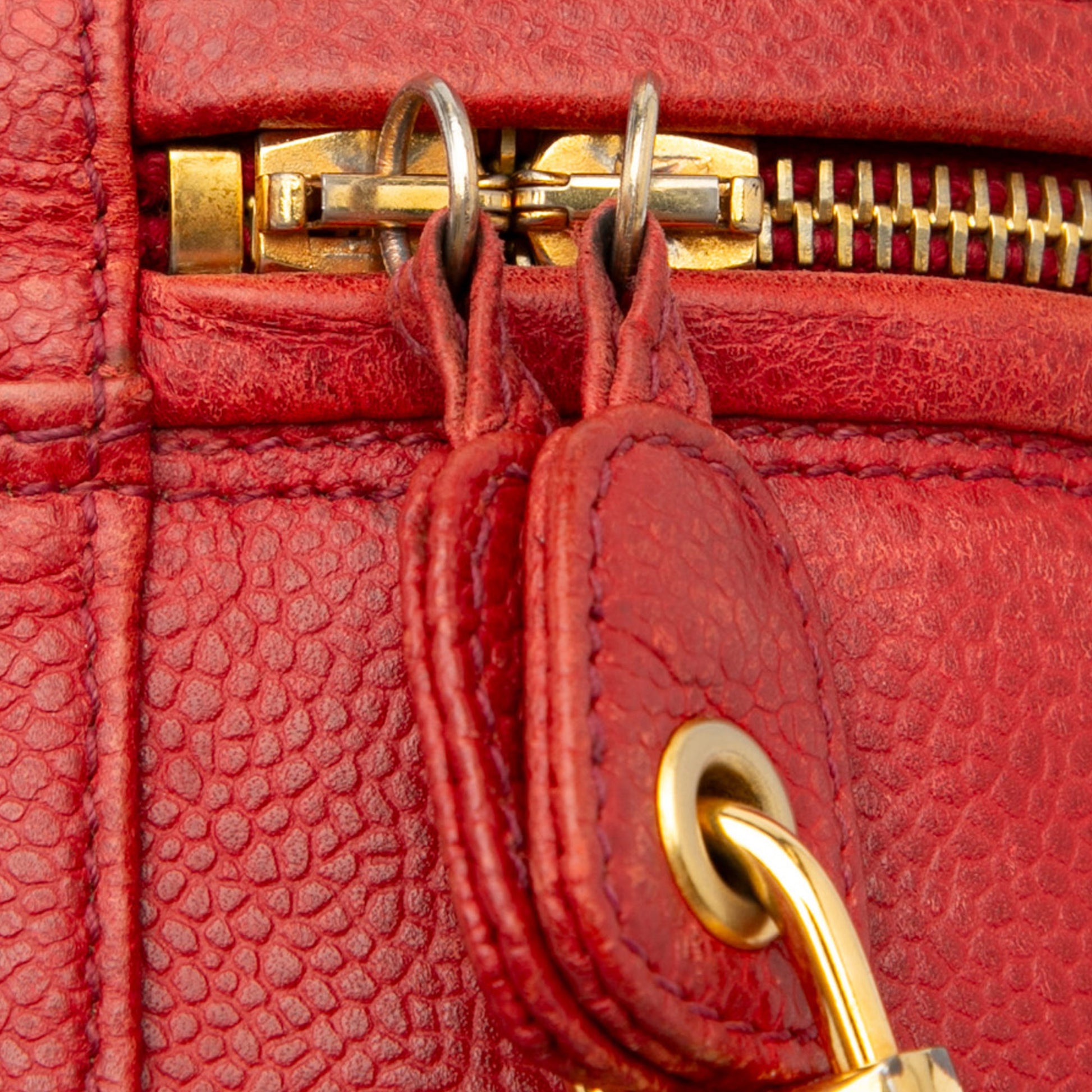 CC Caviar Vanity Bag Red -  Re-Luxury