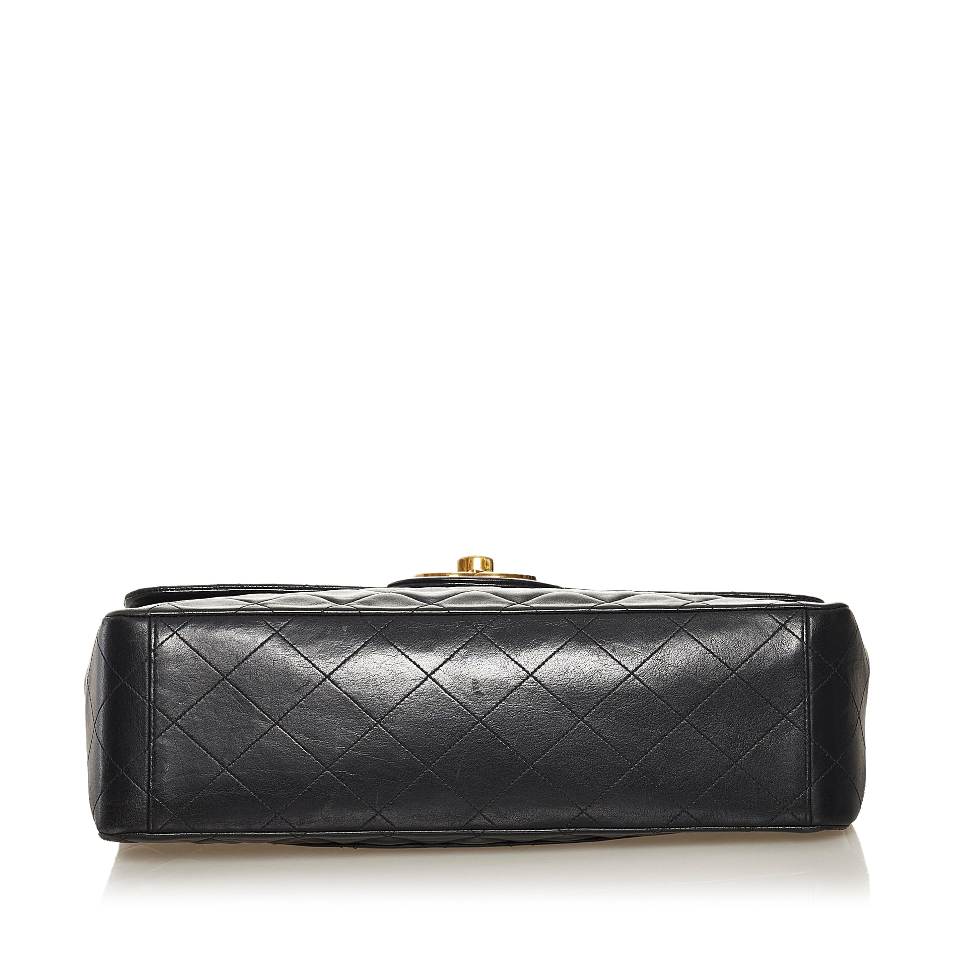 Maxi XL Classic Lambskin Single Flap Black -  Re-Luxury