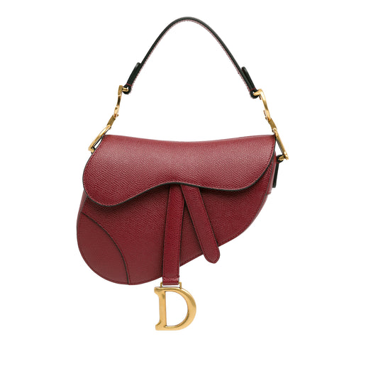 Mini Leather Saddle Red -  Re-Luxury