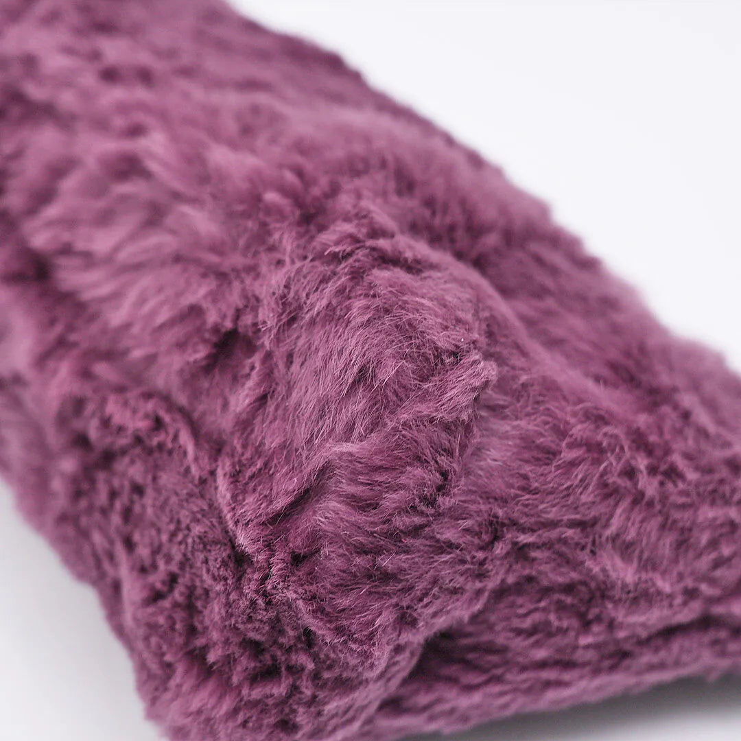 Chanel Purple CC Fur Chain Shoulder