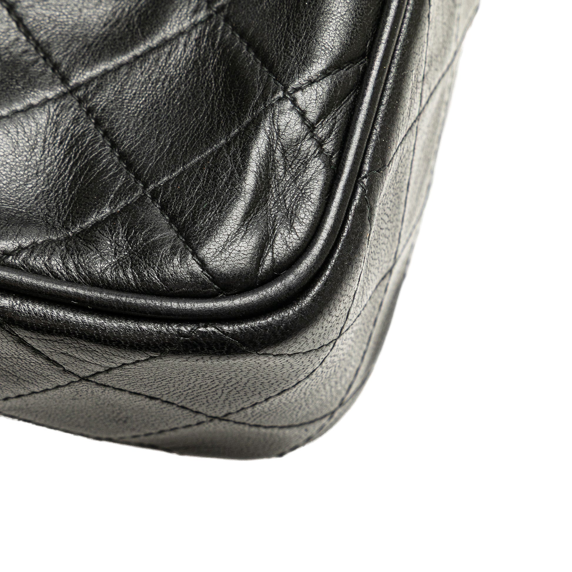 CC Quilted Lambskin Tassel Camera Bag Black -  Re-Luxury