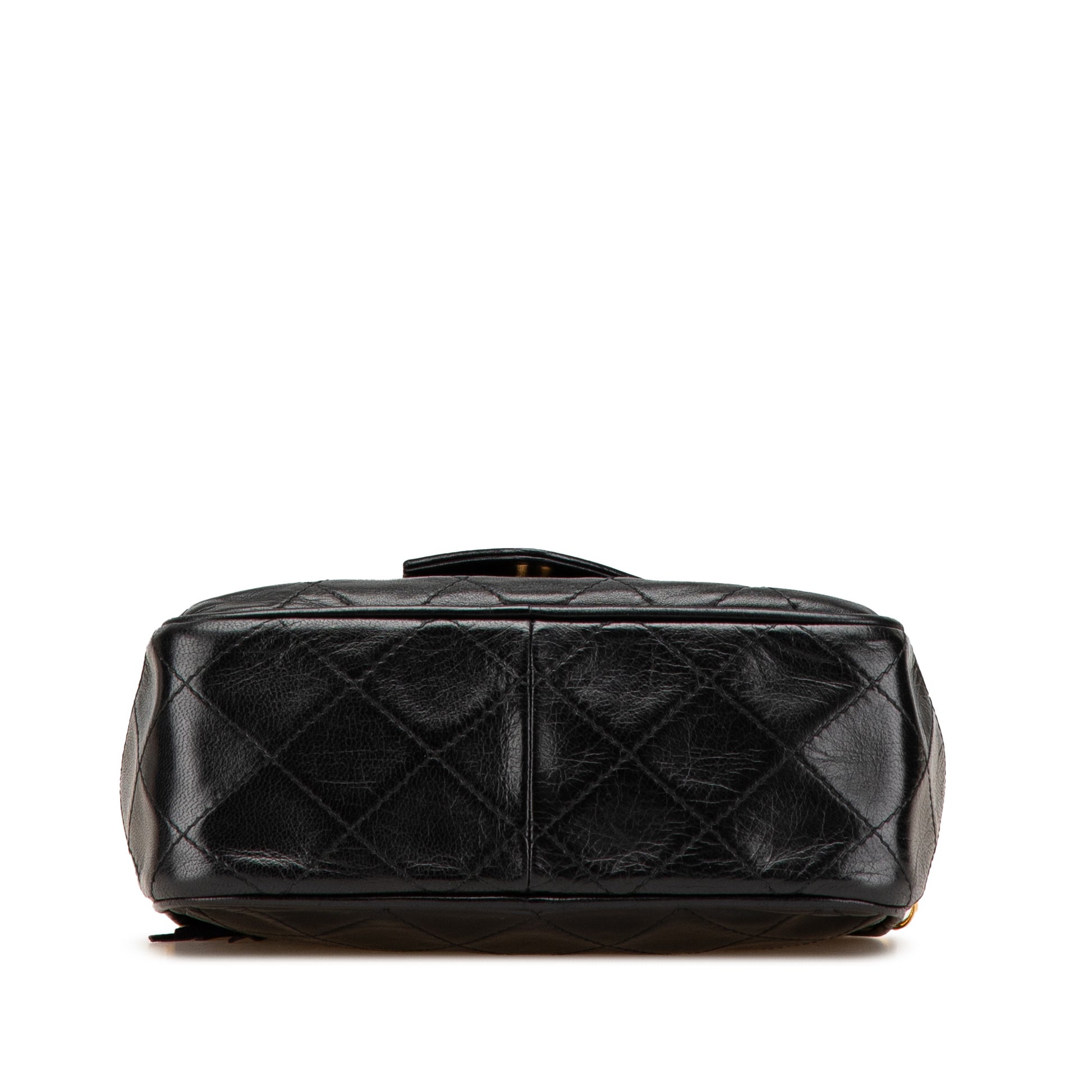 CC Quilted Lambskin Tassel Camera Bag Black -  Re-Luxury