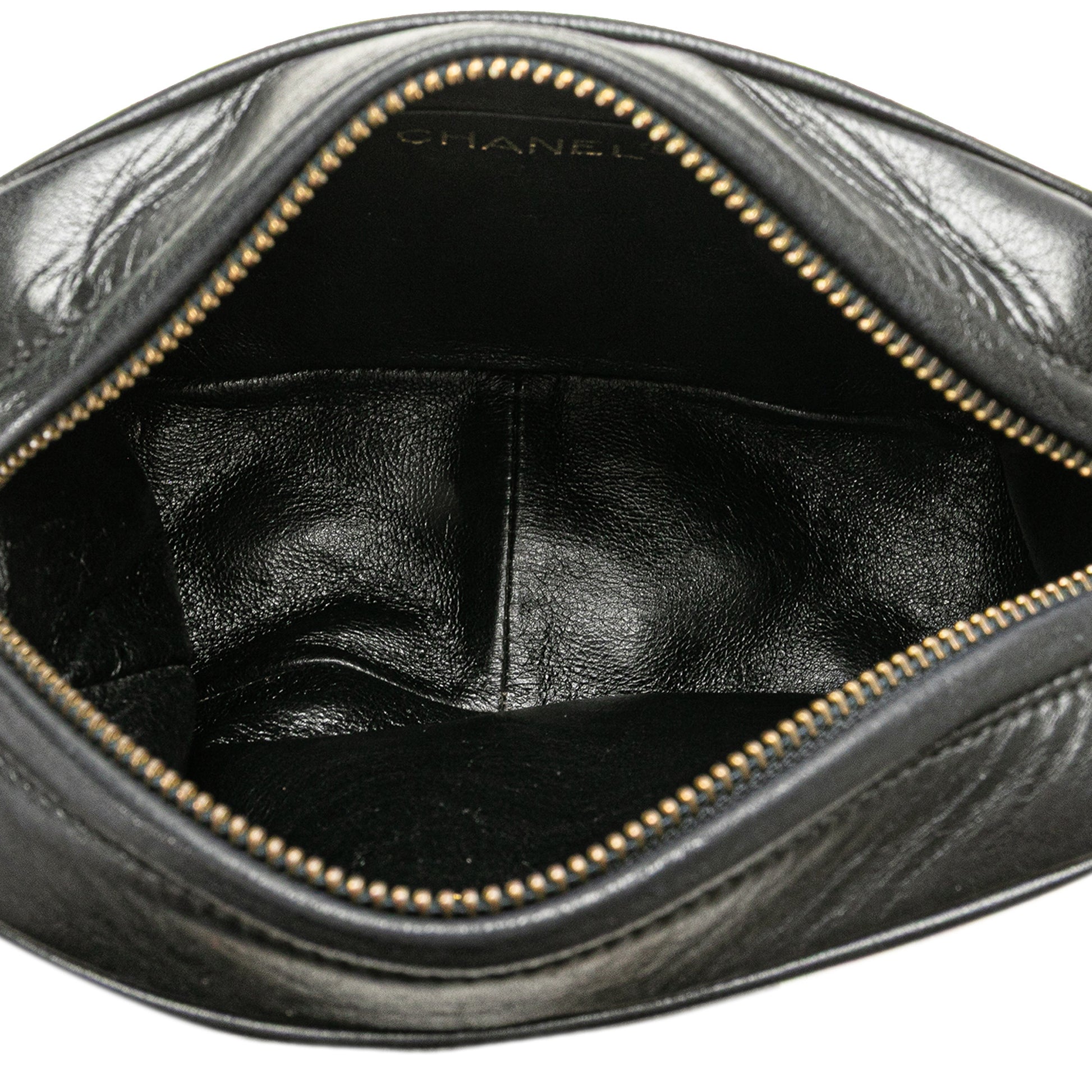 CC Quilted Lambskin Tassel Camera Bag Black -  Re-Luxury