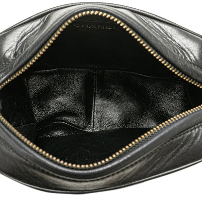 CC Quilted Lambskin Tassel Camera Bag Black -  Re-Luxury