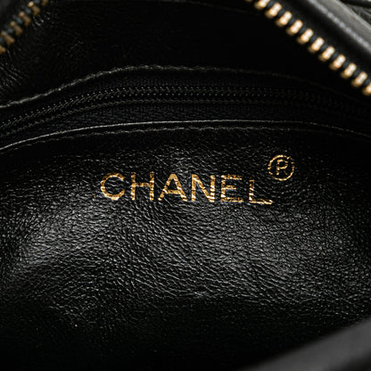 CC Quilted Lambskin Tassel Camera Bag Black -  Re-Luxury