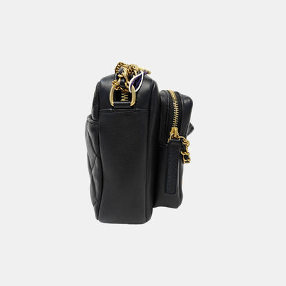 Chanel Small black quilted cowhide shoulder bag