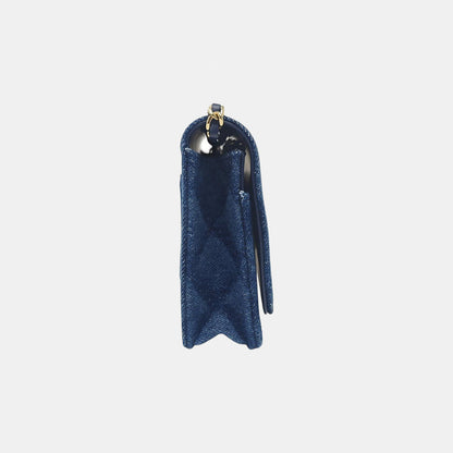 Chanel WOC Blue Denim Quilted Shoulder Bag