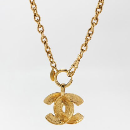 Chanel Vintage Bird Gold-tone Quilted CC Necklace