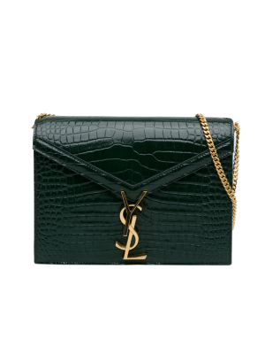 Ysl Cassandra Green Bag Crocodile