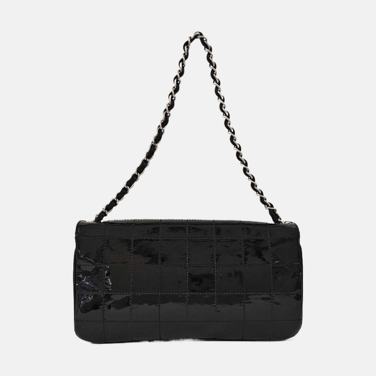 Chanel Black patent leather shoulder bag