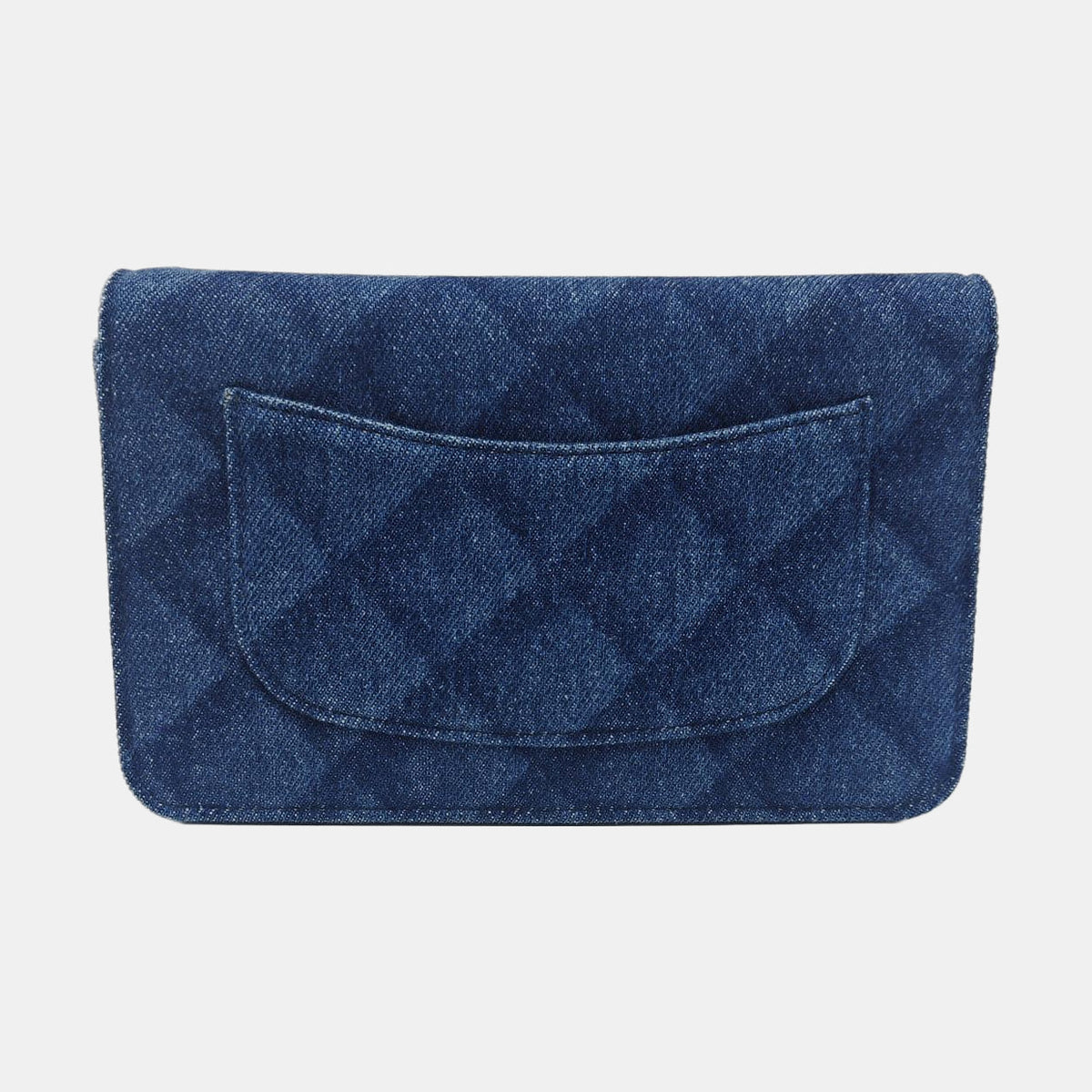 Chanel WOC Blue Denim Quilted Shoulder Bag