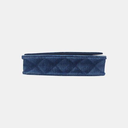 Chanel WOC Blue Denim Quilted Shoulder Bag