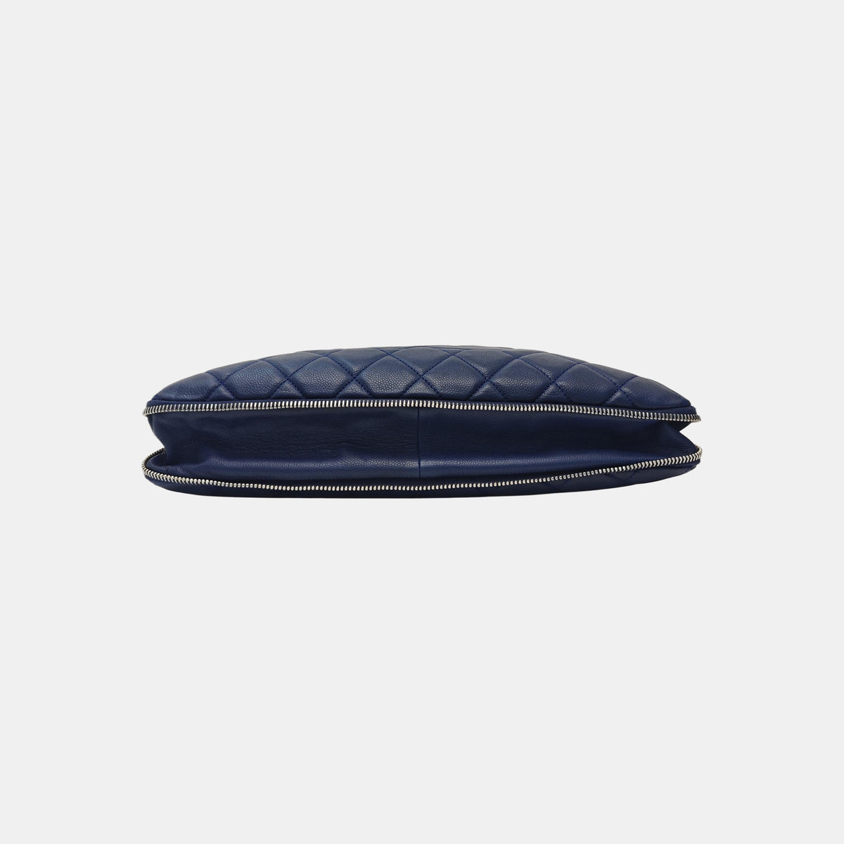 Chanel Blue cowhide diamond quilted shoulder bag