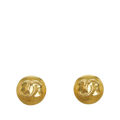 CC Clip-on Earrings Gold -  Re-Luxury