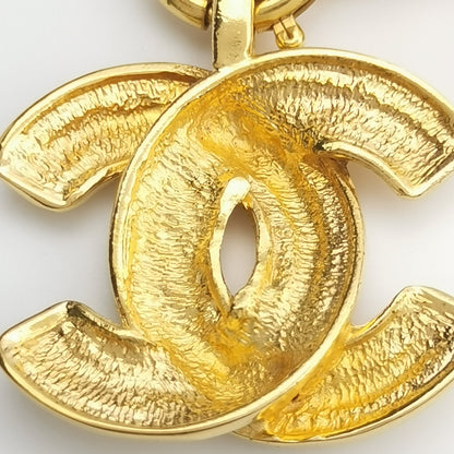 Chanel Vintage Bird Gold-tone Quilted CC Necklace