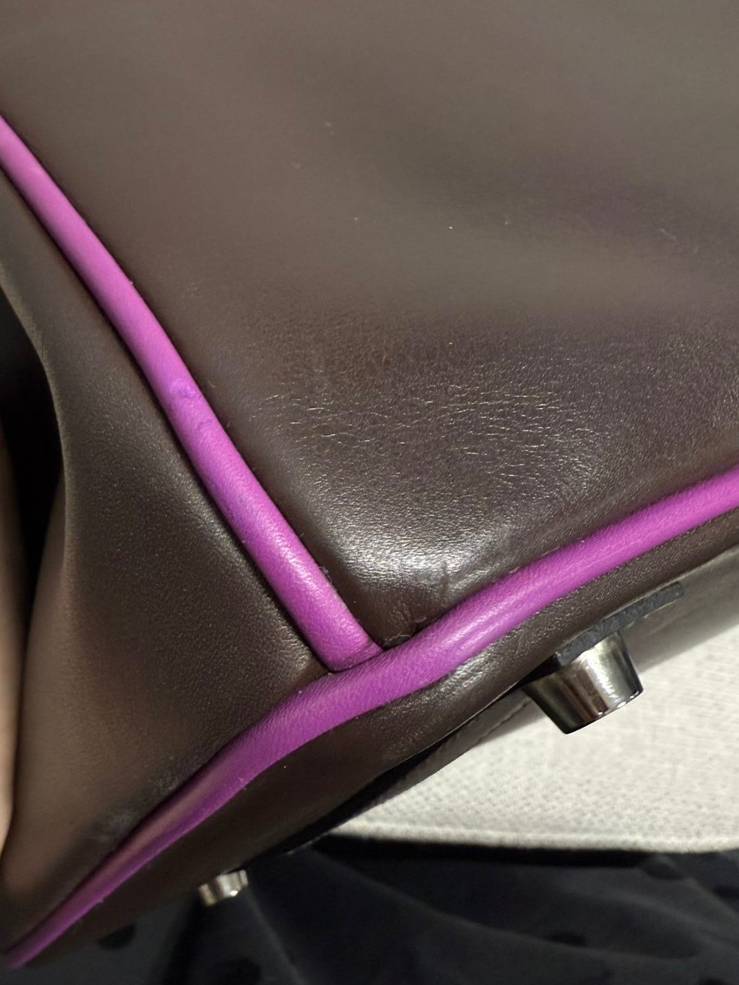 Hermès Birkin 35 - Chocolate Cyclamen