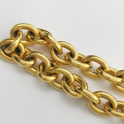Chanel Vintage Bird Gold-tone Quilted CC Necklace