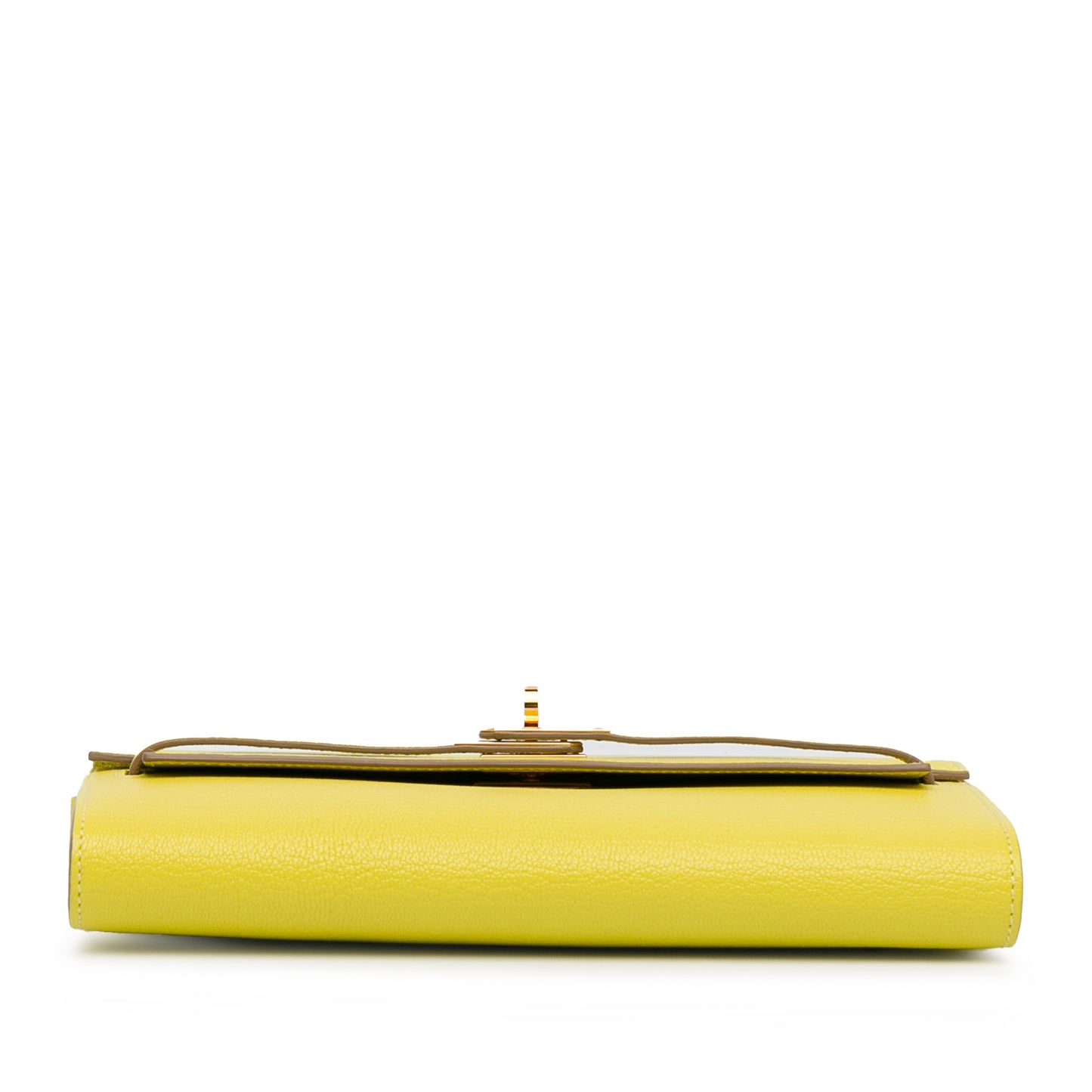 Chevre Kelly To Go Wallet Yellow -  Re-Luxury