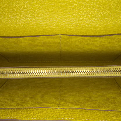 Chevre Kelly To Go Wallet Yellow -  Re-Luxury