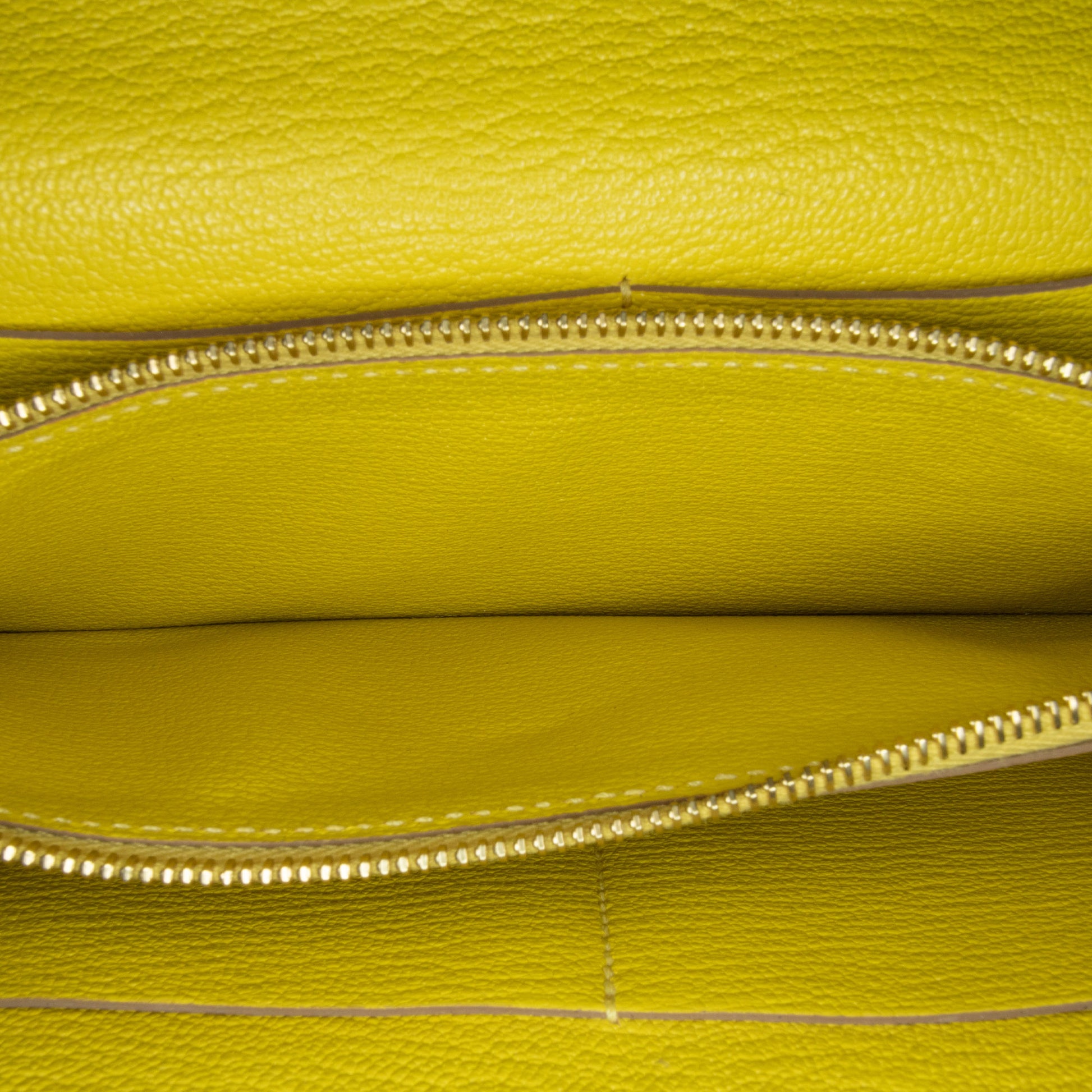 Chevre Kelly To Go Wallet Yellow -  Re-Luxury