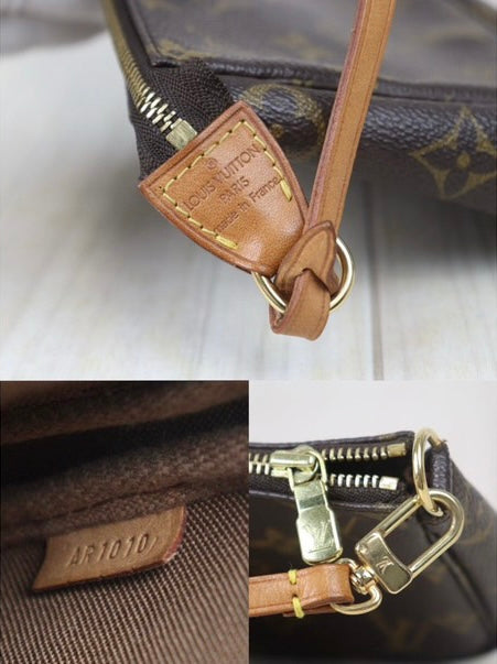 Louis Vuitton Monogram Pochette Accessoires Brown