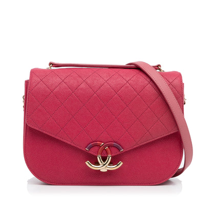 Medium Calfskin Cuba Flap Pink -  Re-Luxury