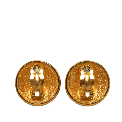 CC Clip On Earrings Gold -  Re-Luxury