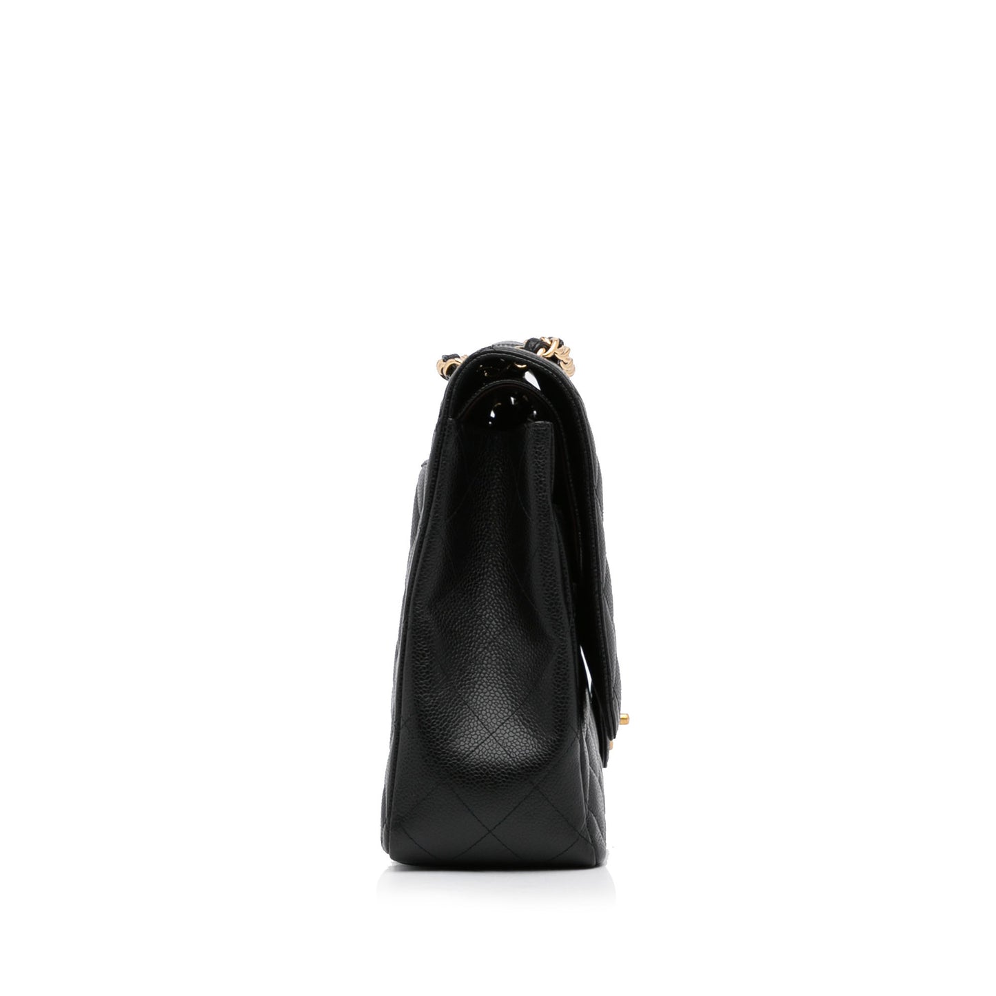 Maxi Classic Caviar Double Flap Black -  Re-Luxury