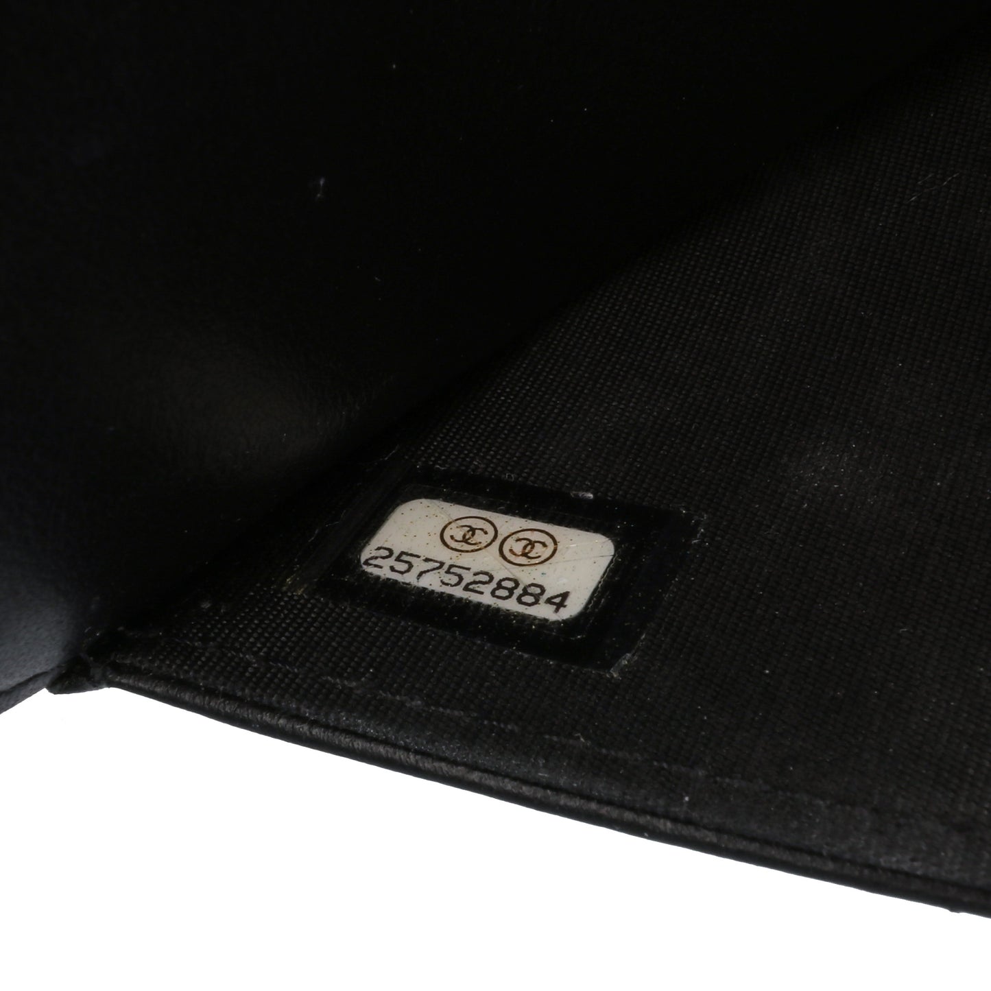 Quilted Caviar Boy Wallet on Chain Black -  Re-Luxury