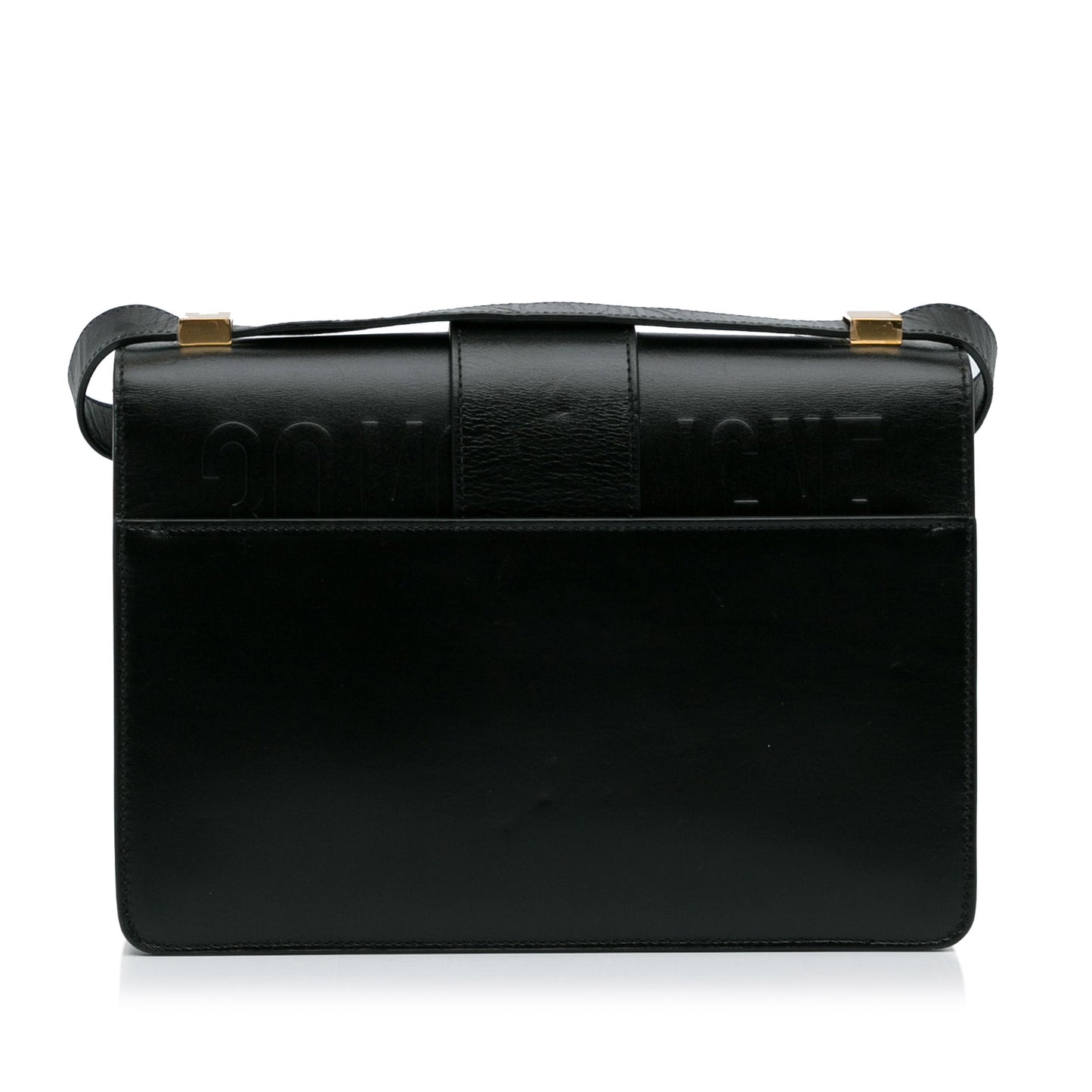 30 Montaigne Flap Bag Black -  Re-Luxury