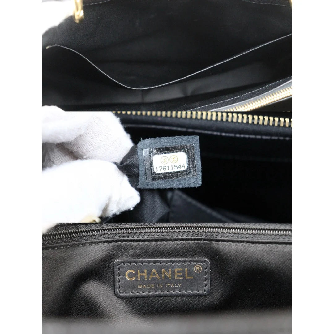 Chanel Black Caviar Grand Shopping Tote