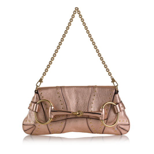 X Tom Ford Vintage Horsebit Shoulder Bag Pink -  Re-Luxury