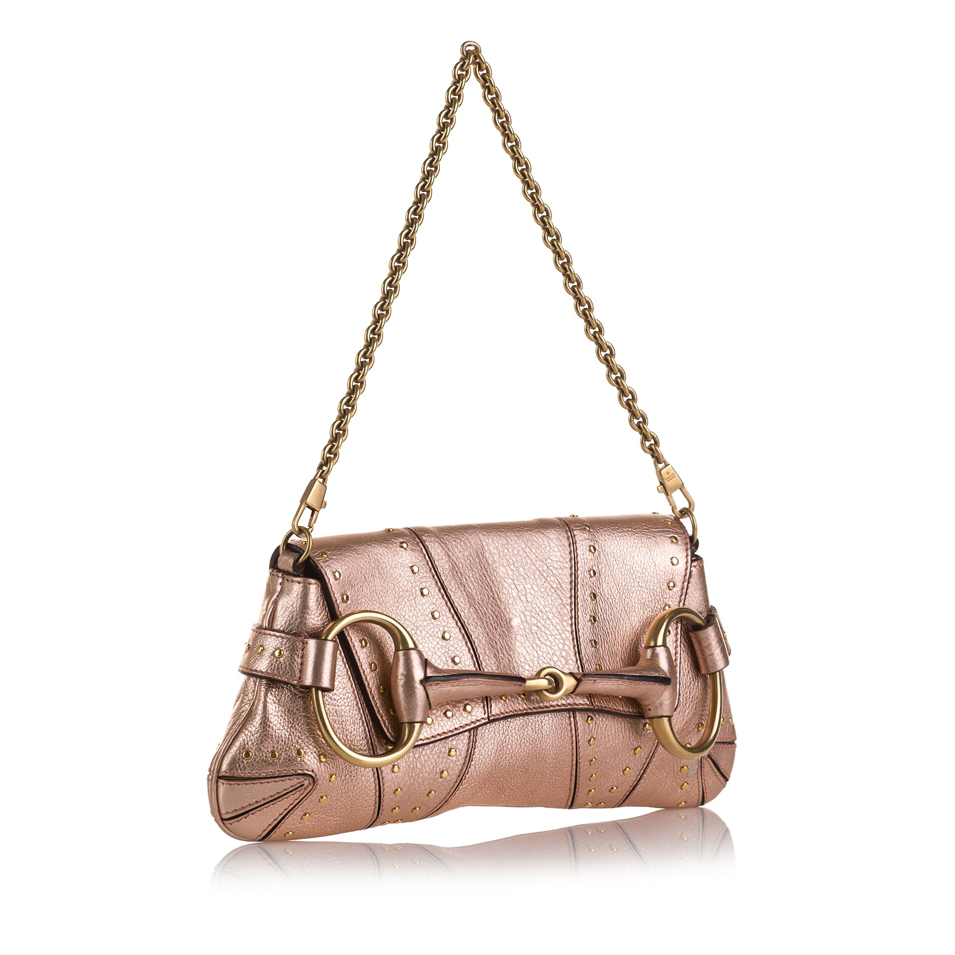 X Tom Ford Vintage Horsebit Shoulder Bag Pink -  Re-Luxury