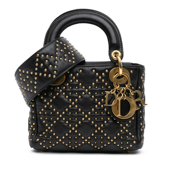 Mini Lady Dior Black Studded Supple – RE-LUXRY