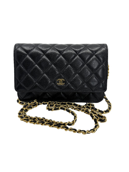 Chanel Wallet On Chain Black Caviar Leather