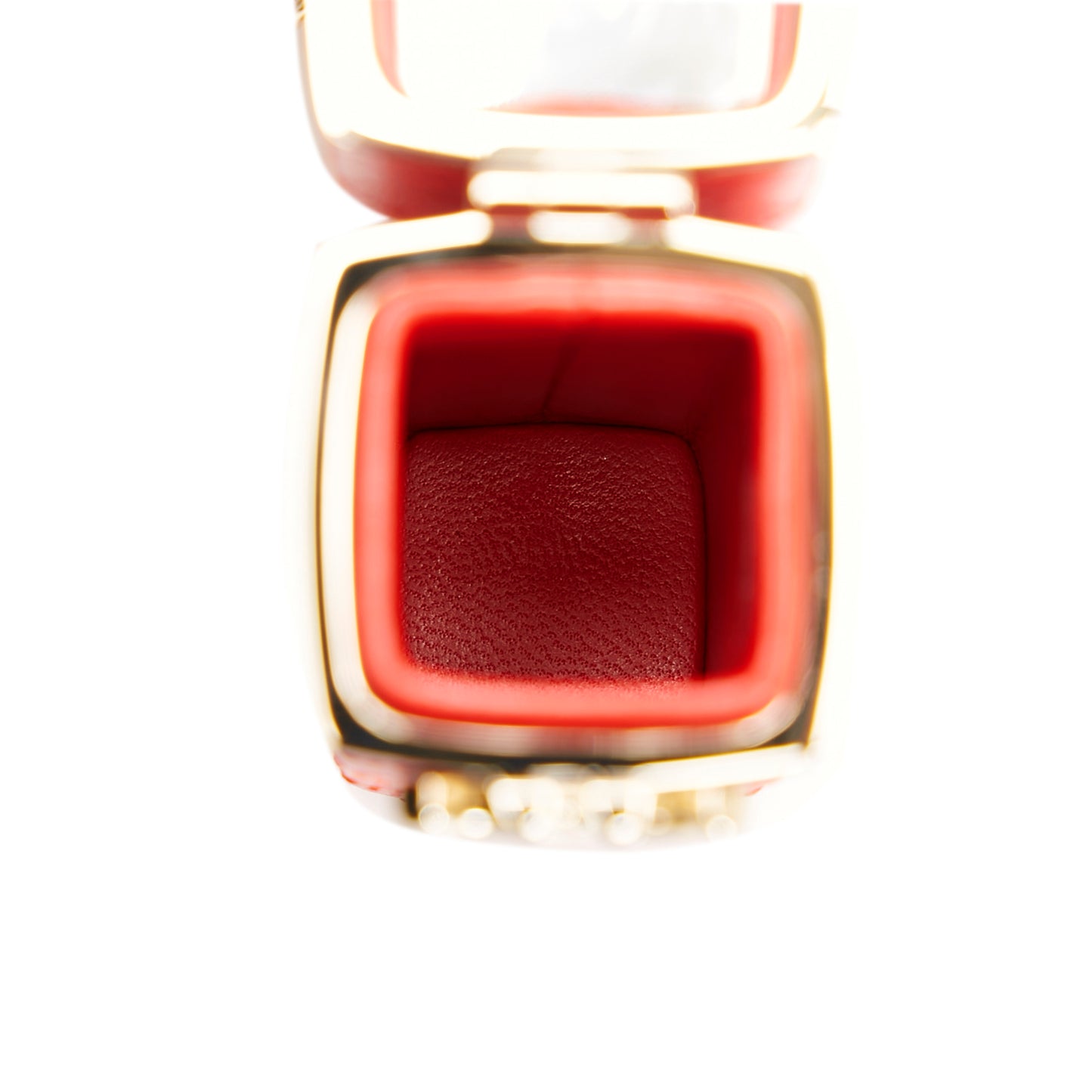 CC Lambskin Squared Lipstick Case on Chain Red -  Re-Luxury