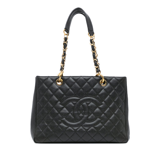 Chanel Black Caviar Grand Shopping Tote