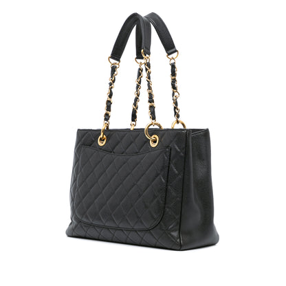 Chanel Black Caviar Grand Shopping Tote