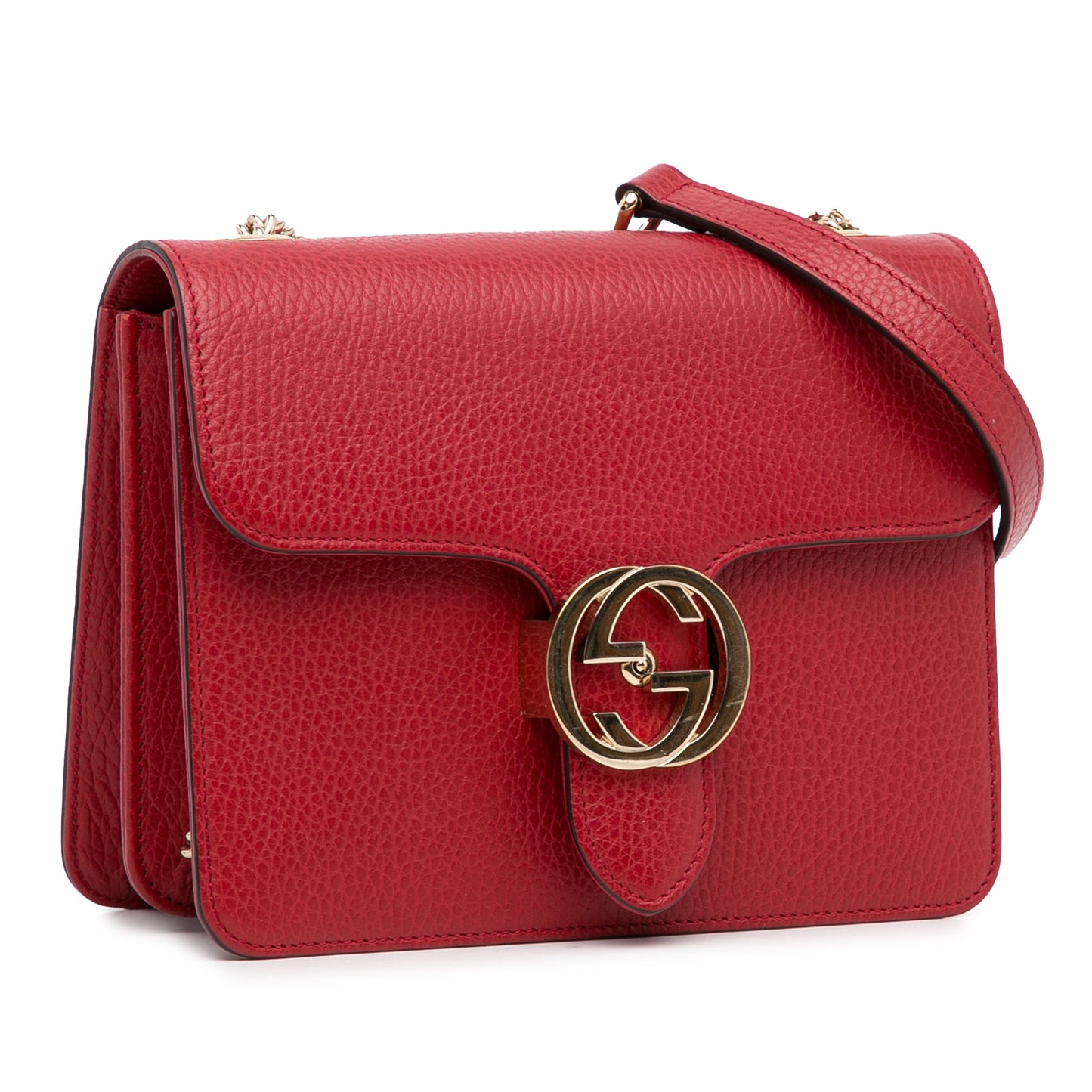 Small Dollar Interlocking G Crossbody Red -  Re-Luxury