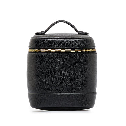 CC Caviar Vanity Bag Black -  Re-Luxury