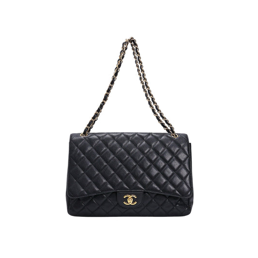 Chanel Classic Flap Bag Maxi Caviar Leather